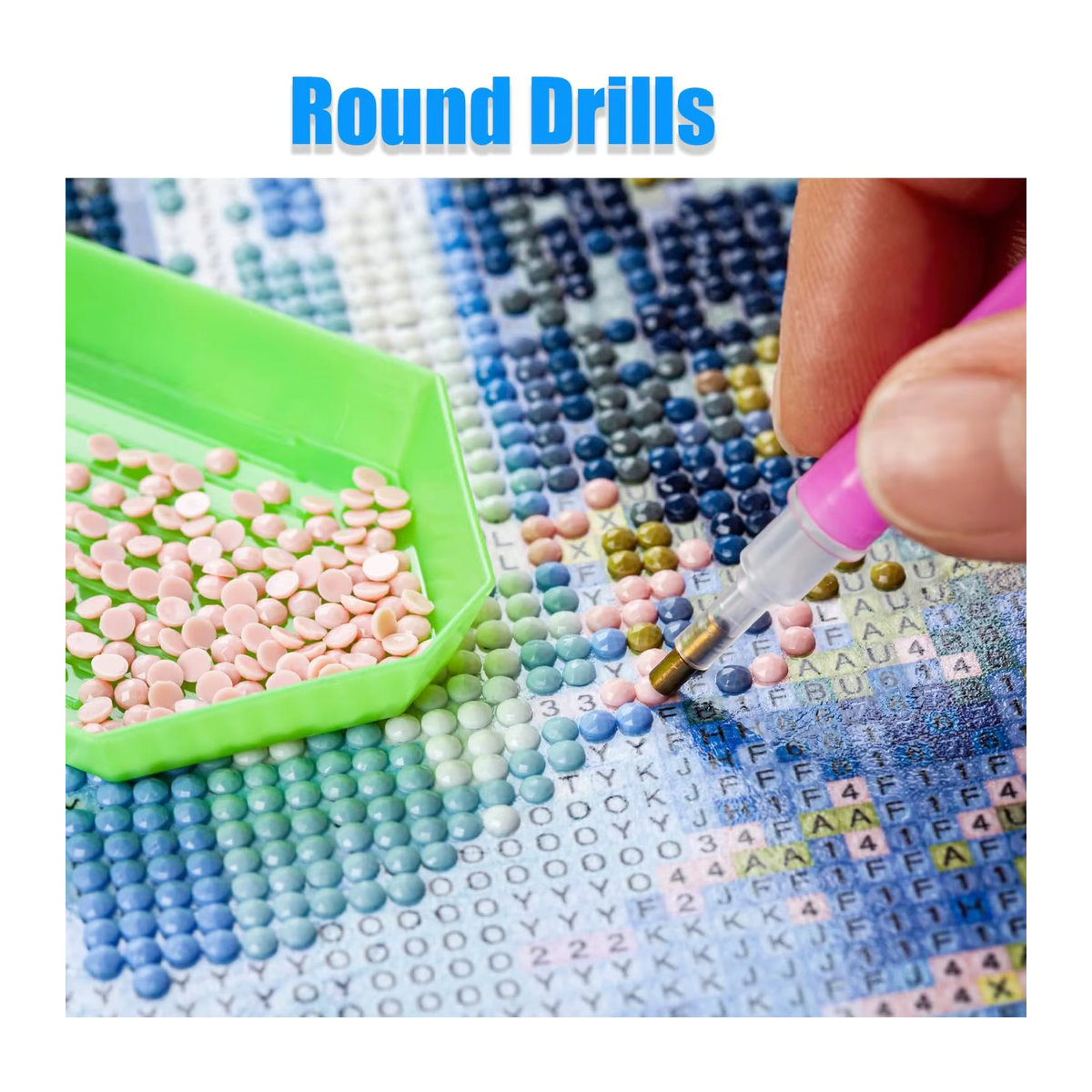 GATYZTORY DIY Diamantmalerei Set mit individuellem Foto als Kreuzstich Mosaik Bild in Multicolor - Bild 1