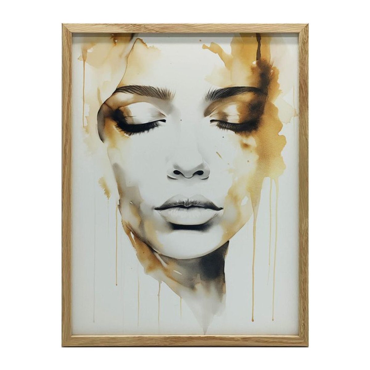 Geheimnisvolle Schönheit Premium-Leinwand von Marcin Zbijowski, Breite: 50 cm, Höhe: 70 cm - Bild 1