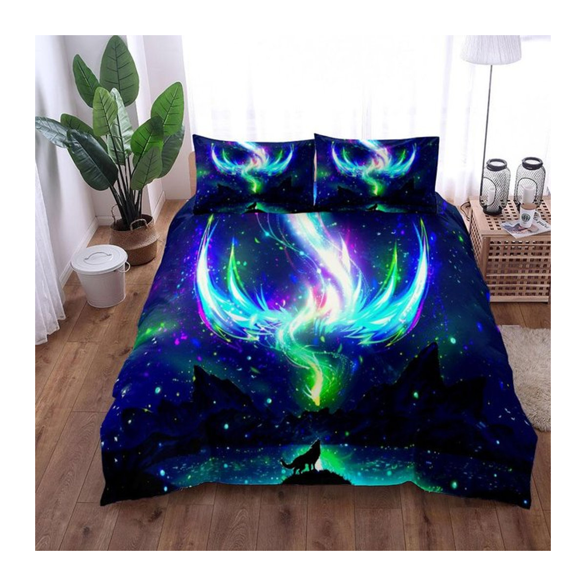 Geistwolf Bettwäsche Set mit Reißverschluss B/H: 140 x 210 cm - Bild 1