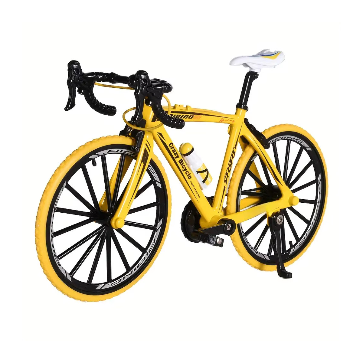 Gelbes Offroad-Rennrad Modell aus Legierung als Dekoration und Spielzeug für Jungen - Bild 5