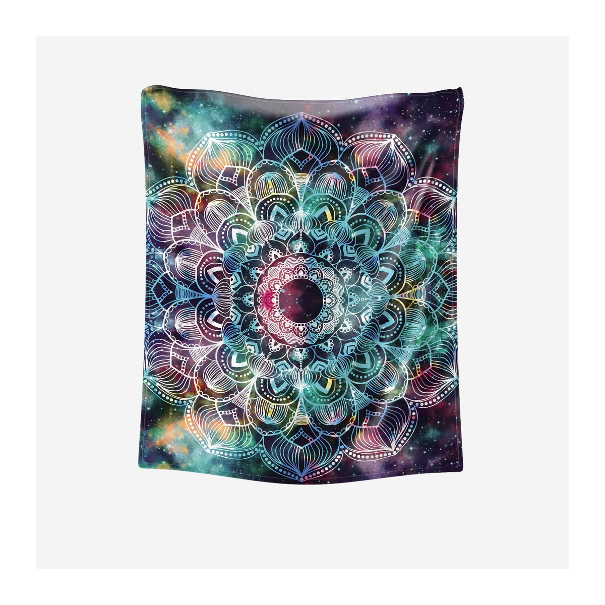 Gemütliche Mandala-Druck Decke in Multicolor für Wohnkultur und Reisen - Bild 2