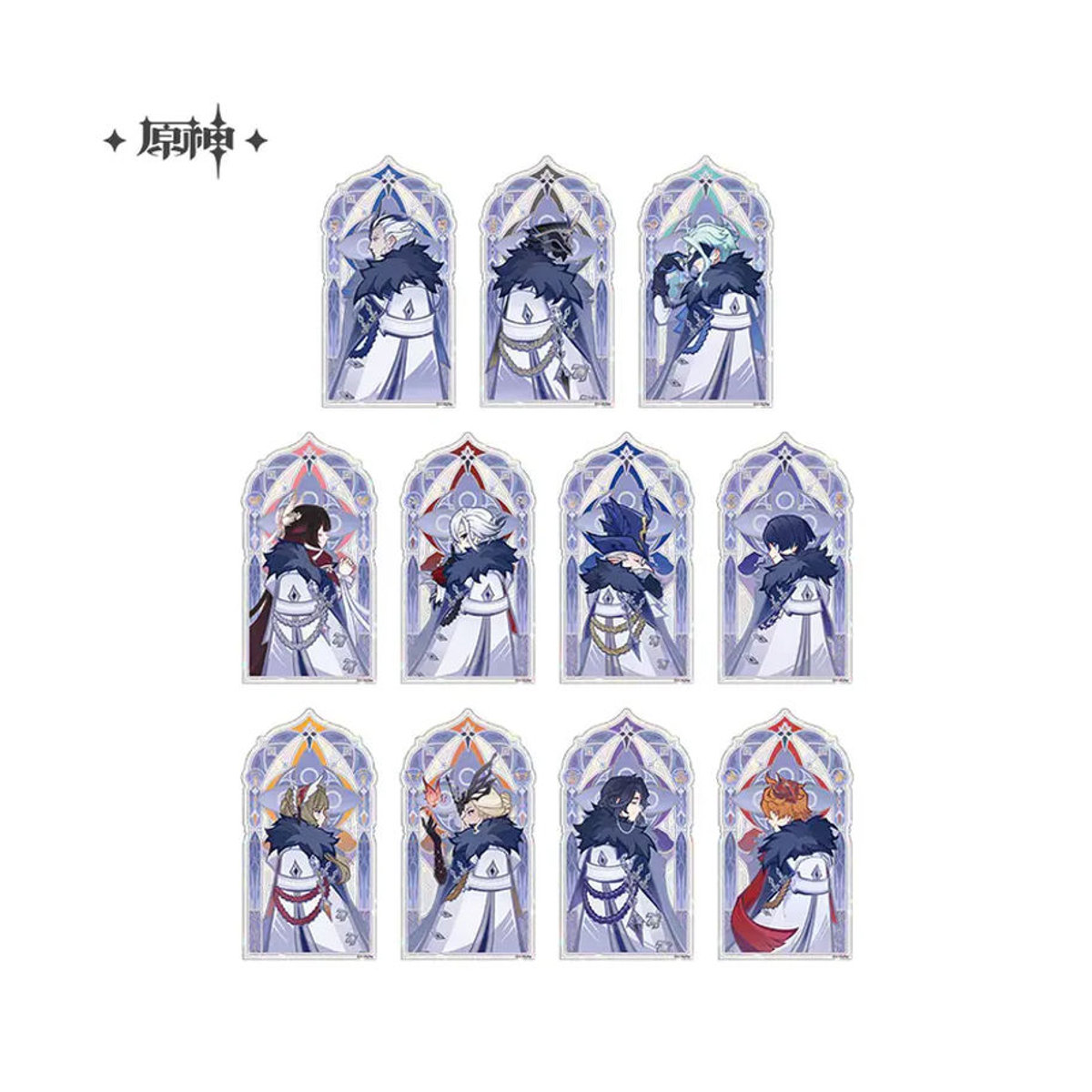 Genshin Impact Frostbite und Sovereign Blaze Serie kombinierbare Acryl-Standee-Figuren aus Kunststoff in mehrfarbig und transparent als Desktop-Deko - Bild 5