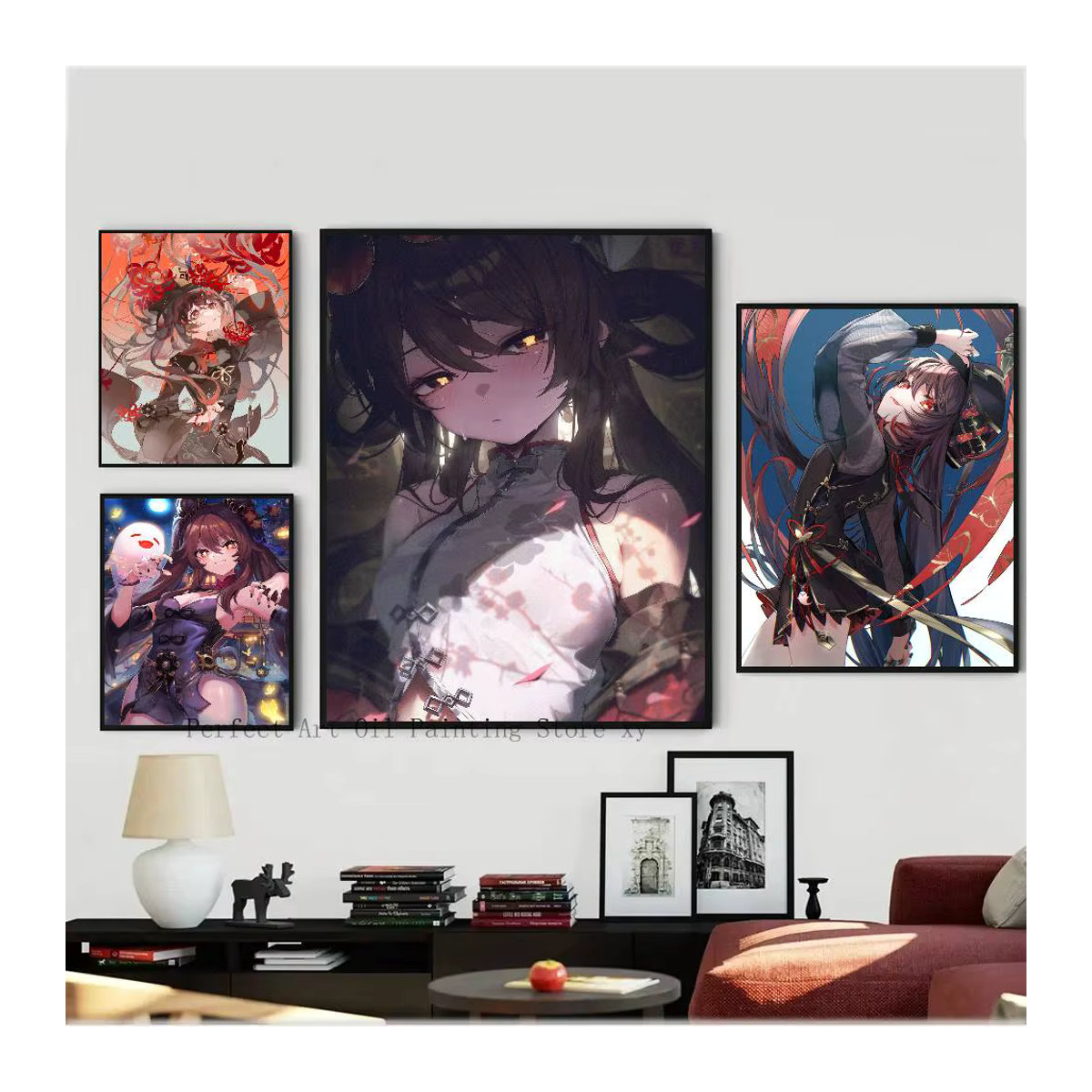 Genshin Impact Hu Tao Anime Poster als Papierdruck für dein Zuhause - Bild 4