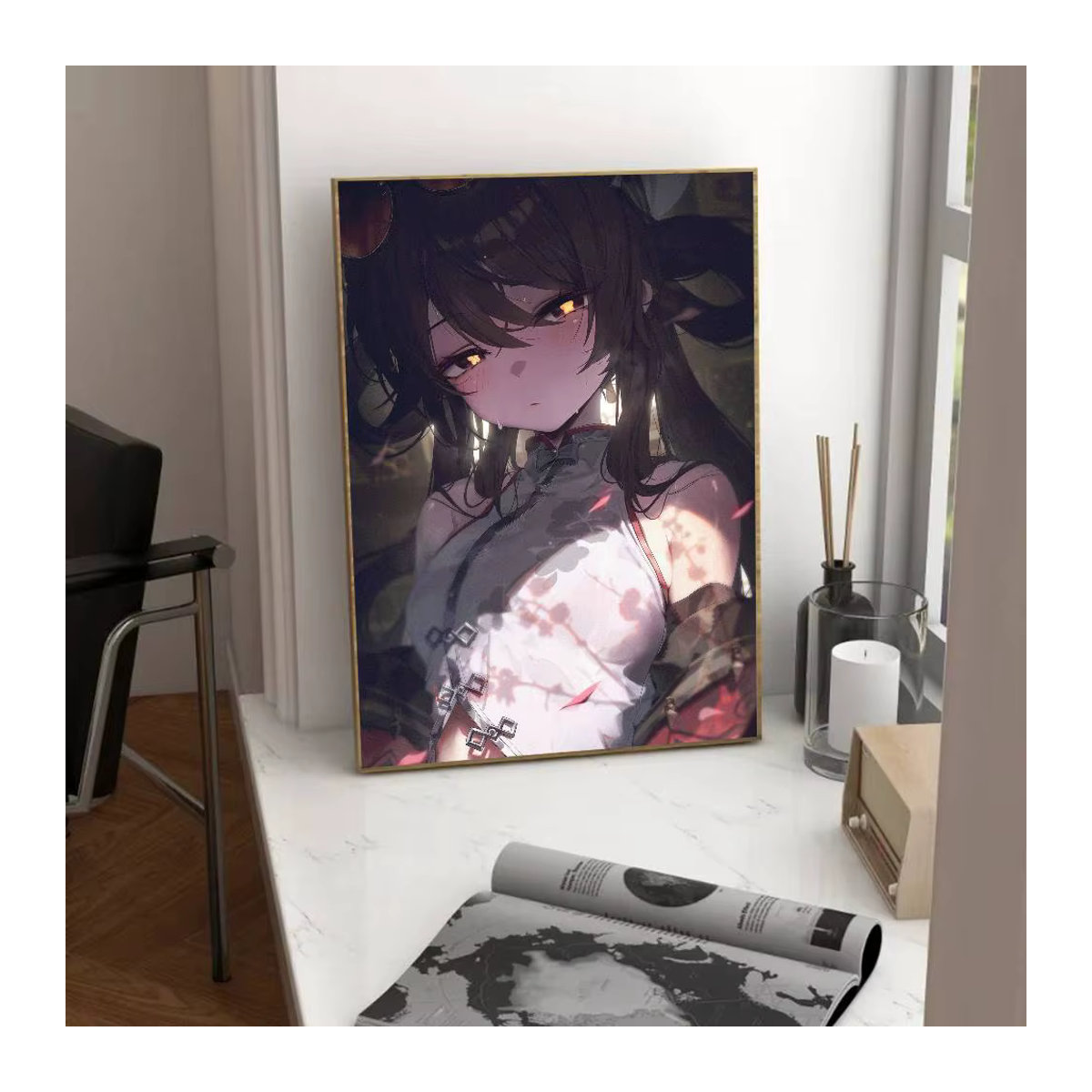 Genshin Impact Hu Tao Anime Poster als Papierdruck für dein Zuhause - Bild 6