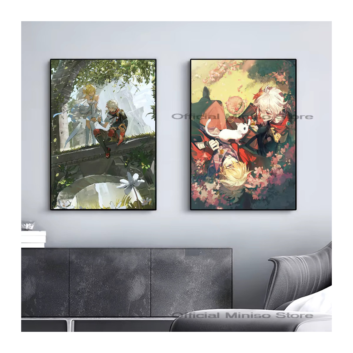 Genshin Impact Kaedehara Kazuha Poster selbstklebender wasserfester Papier Aufkleber zur Wanddekoration mehrfarbig - Bild 2