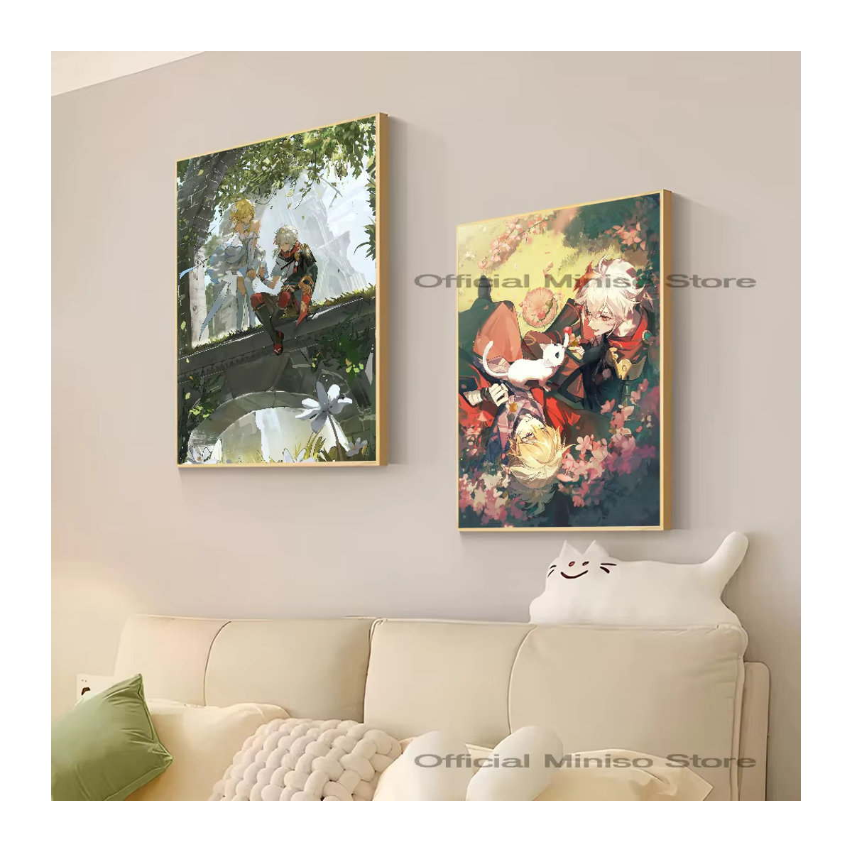 Genshin Impact Kaedehara Kazuha Poster selbstklebender wasserfester Papier Aufkleber zur Wanddekoration mehrfarbig - Bild 4
