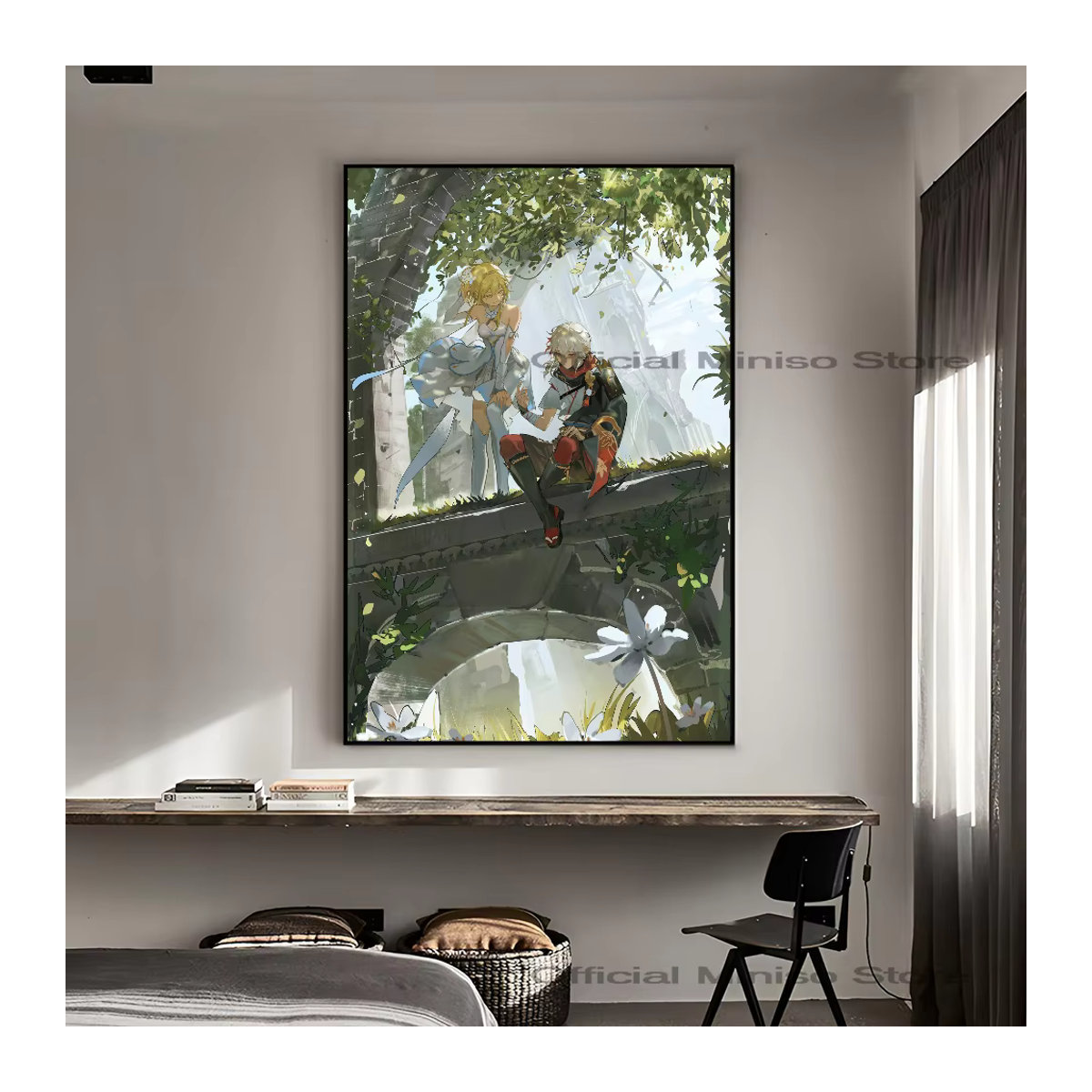 Genshin Impact Kaedehara Kazuha Poster selbstklebender wasserfester Papier Aufkleber zur Wanddekoration mehrfarbig - Bild 5
