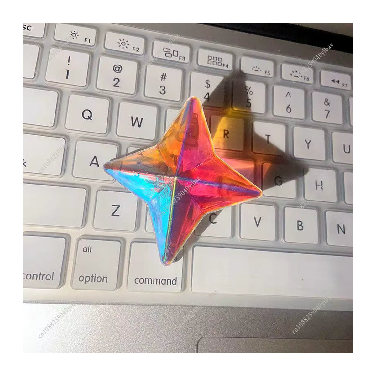 Genshin Impact Primogem 3D Kristall Desktop Ornament aus Kunstharz in Transparent - Bild 4
