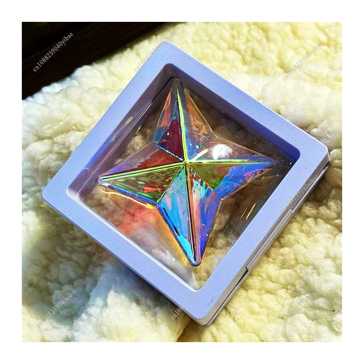 Genshin Impact Primogem 3D Kristall Desktop Ornament aus Kunstharz in Transparent - Bild 6