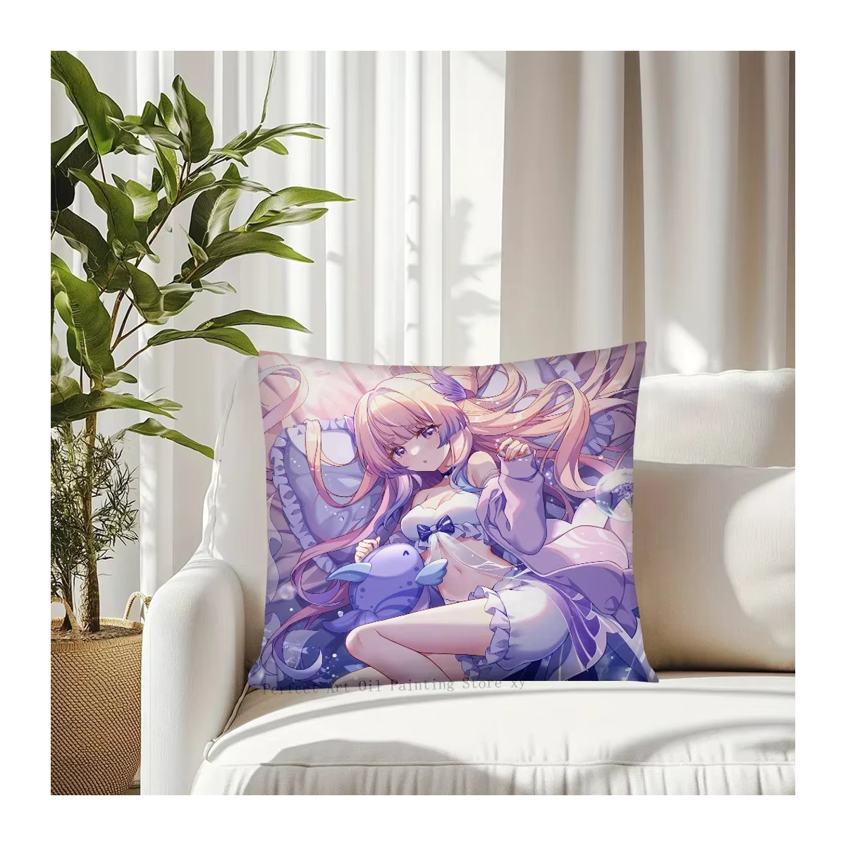 Genshin Impact Sangonomiya Kokomi Kissenbezug für Sofa und Schlafzimmer - Bild 2