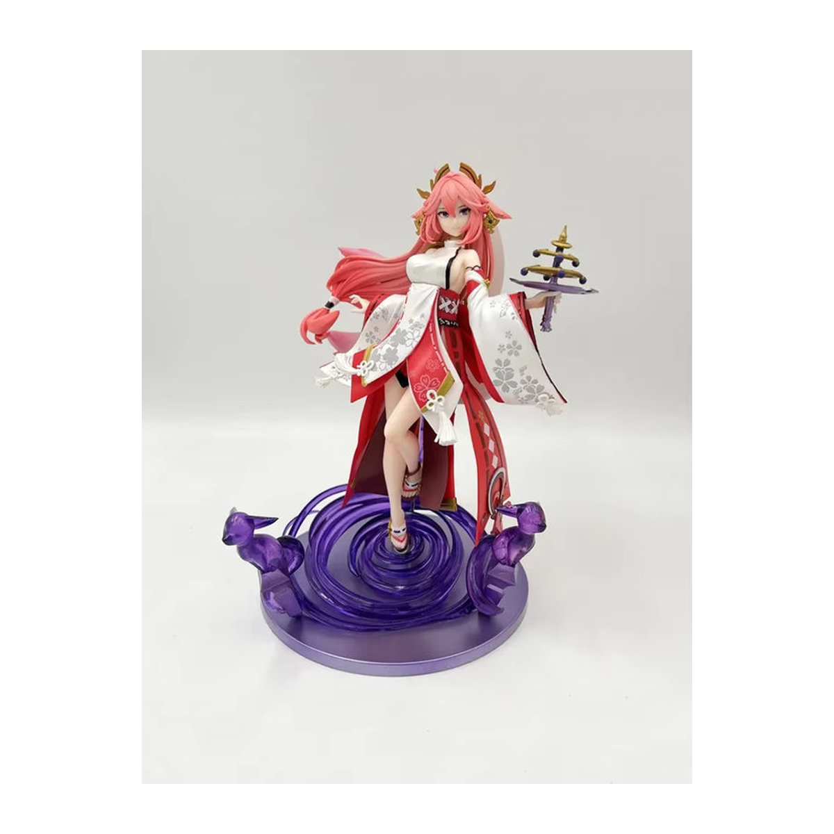 Genshin Impact Yae Miko Figur, mehrfarbige Actionfigur als Sammlerstück und Dekoration, Höhe: 25 cm - Bild 7