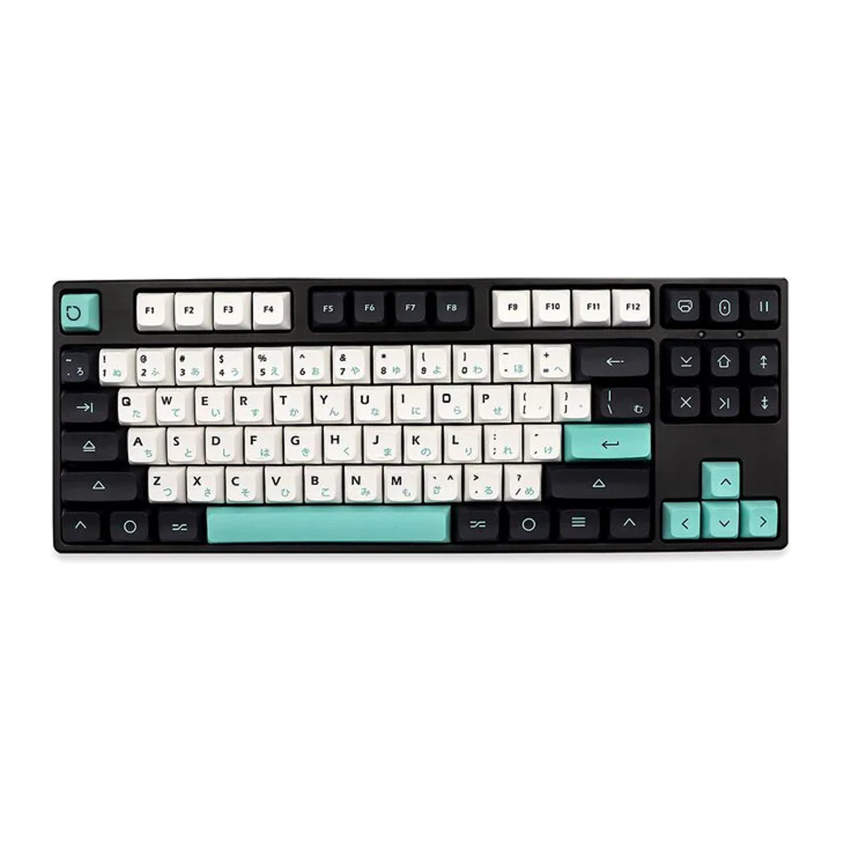 Geoma Keycap Set aus PBT im XDA Profil mit japanischen, koreanischen und europäischen Layouts für mechanische Tastaturen wie DZ60, RK61 und GK64, mehrfarbig - Bild 1