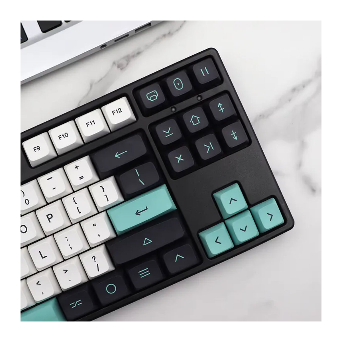 Geoma Keycap Set aus PBT im XDA Profil mit japanischen, koreanischen und europäischen Layouts für mechanische Tastaturen wie DZ60, RK61 und GK64, mehrfarbig - Bild 3