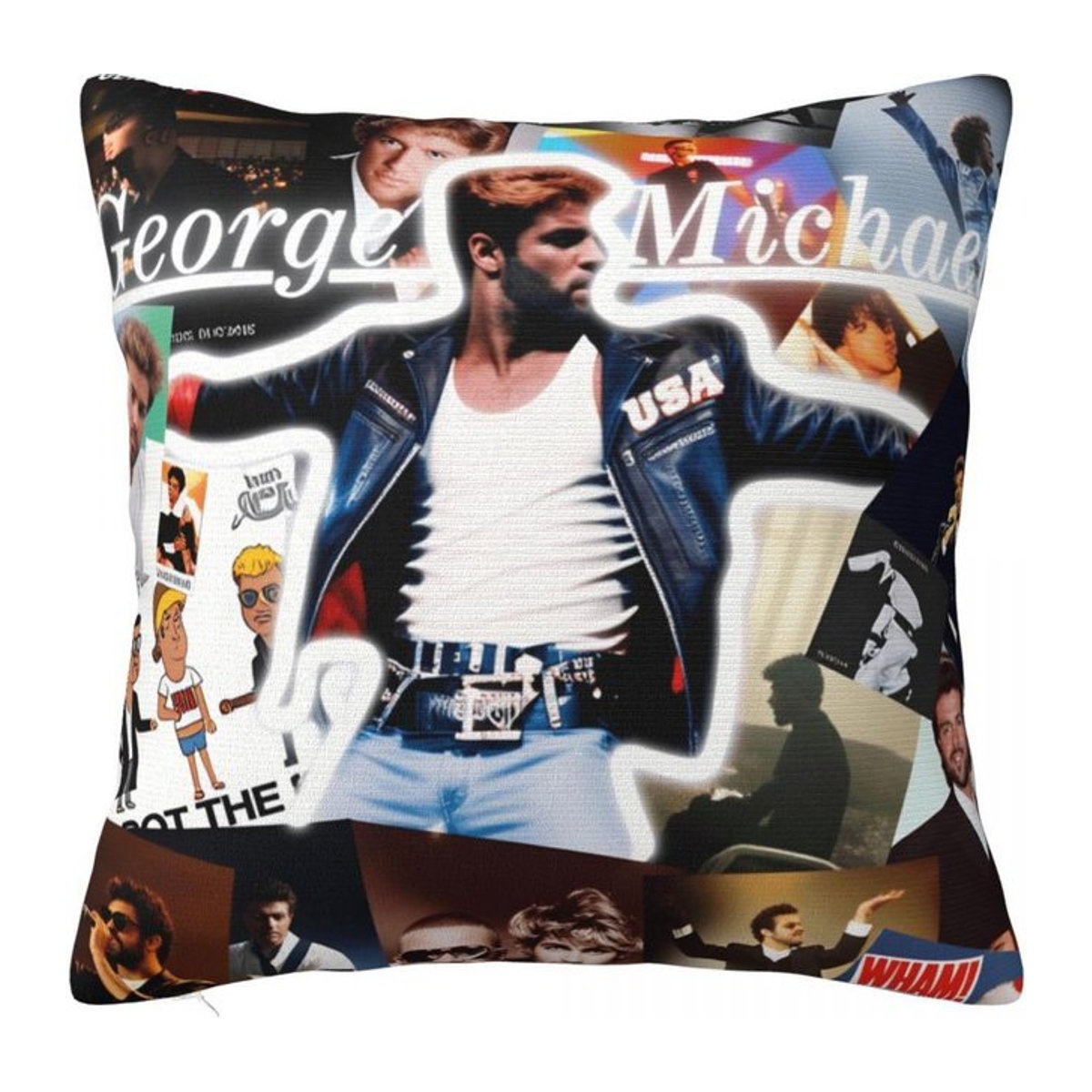 George Michael Kissenbezug Multicolor Dekoration B/H: 18 x 18 cm - Bild 1