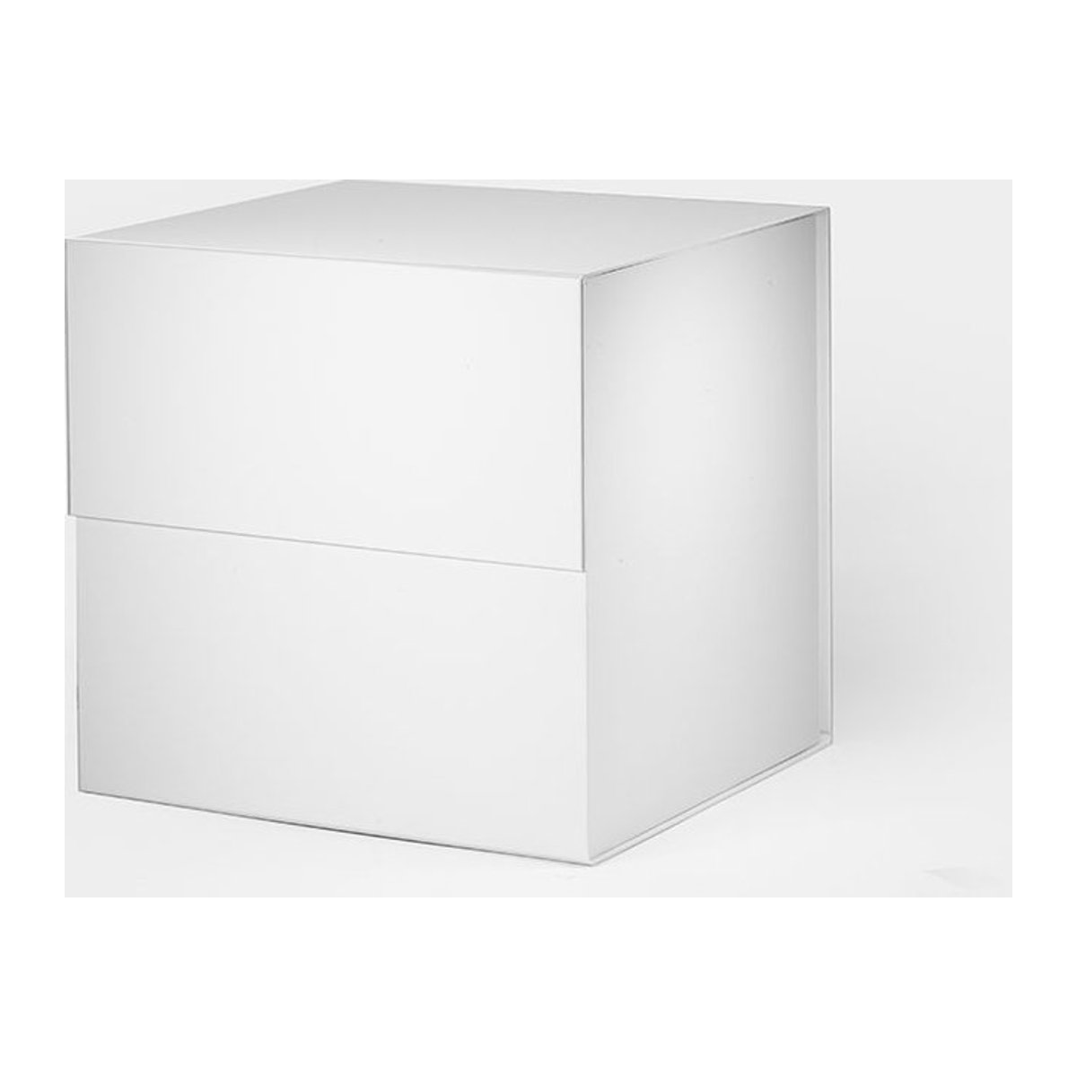 Geotobox Luxuriöse Geschenkbox Weiß mit Magnetverschlussdeckel B/T/H: 31,5 x 32 x 32,5 cm - Bild 1