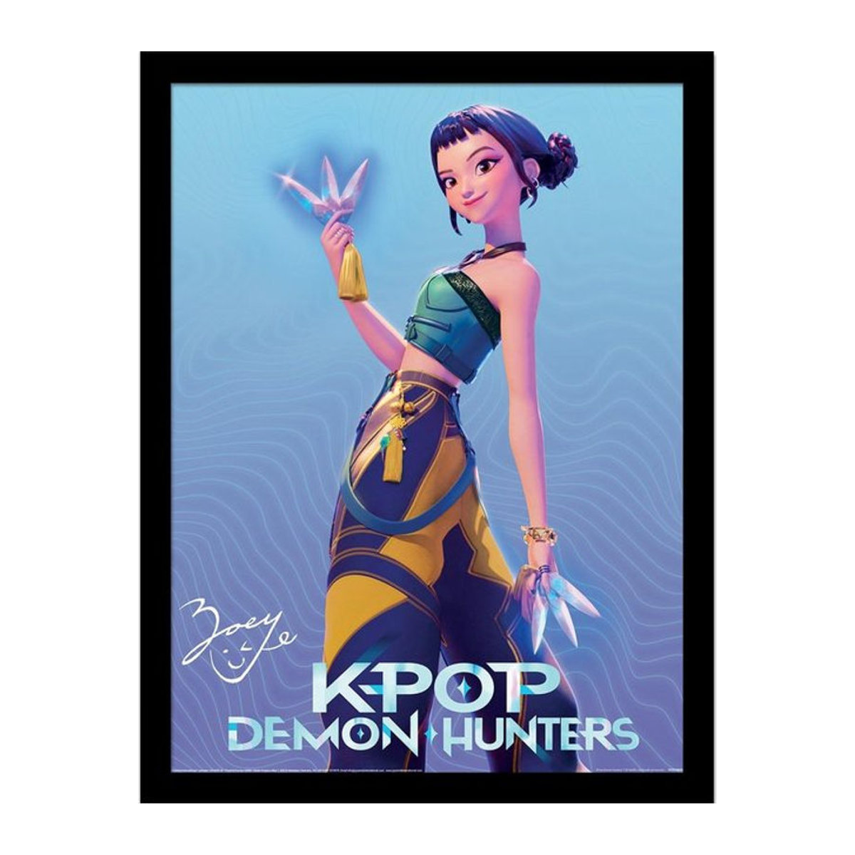 Gerahmtes K-Pop Dämonenjäger Zoey Poster aus Papier in Mehrfarbig, B/H: 40 x 30 cm - Bild 1