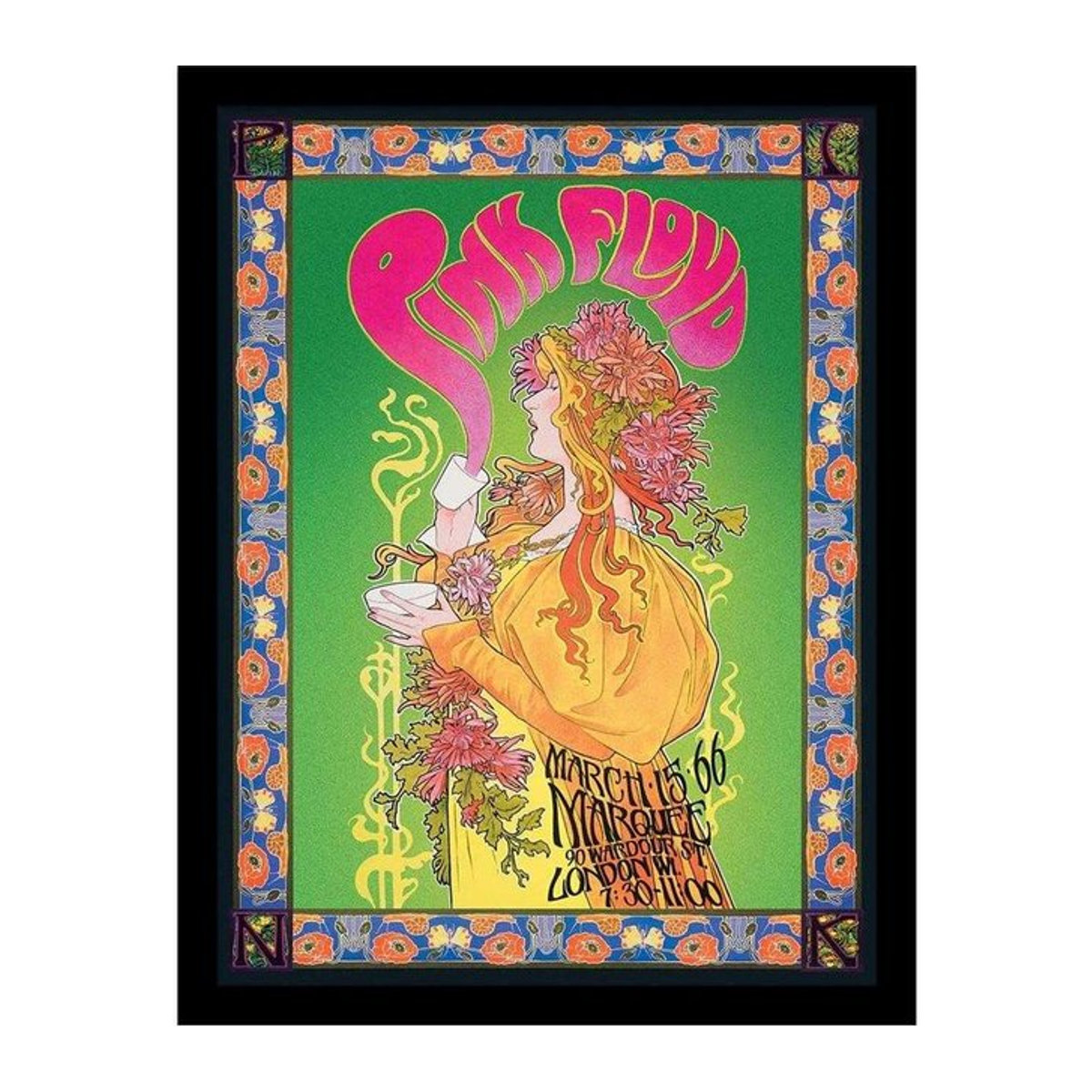 Gerahmtes Pink Floyd Poster in Schwarz, Breite: 40 cm, Höhe: 40 cm - Bild 1
