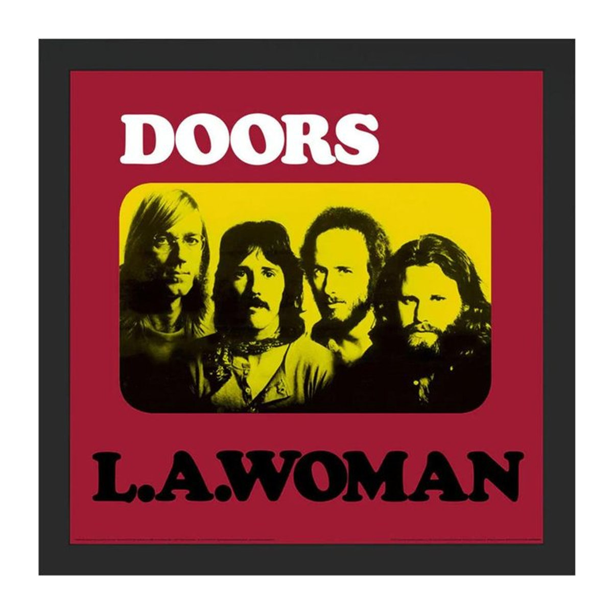 Gerahmtes Poster The Doors L.A. in Schwarz, Breite: 40 cm, Höhe: 40 cm - Bild 1