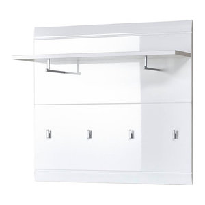 Germania Garderobenpaneel Adana Weiß Holzwerkstoff B/H/T: 96 x 90 x 30 cm