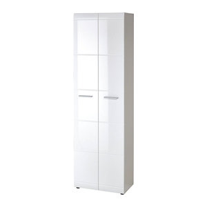 Germania Garderobenschrank Adana in Weiss aus Holzwerkstoff mit Drehtüren B/H/T: 59 x 197 x 37 cm