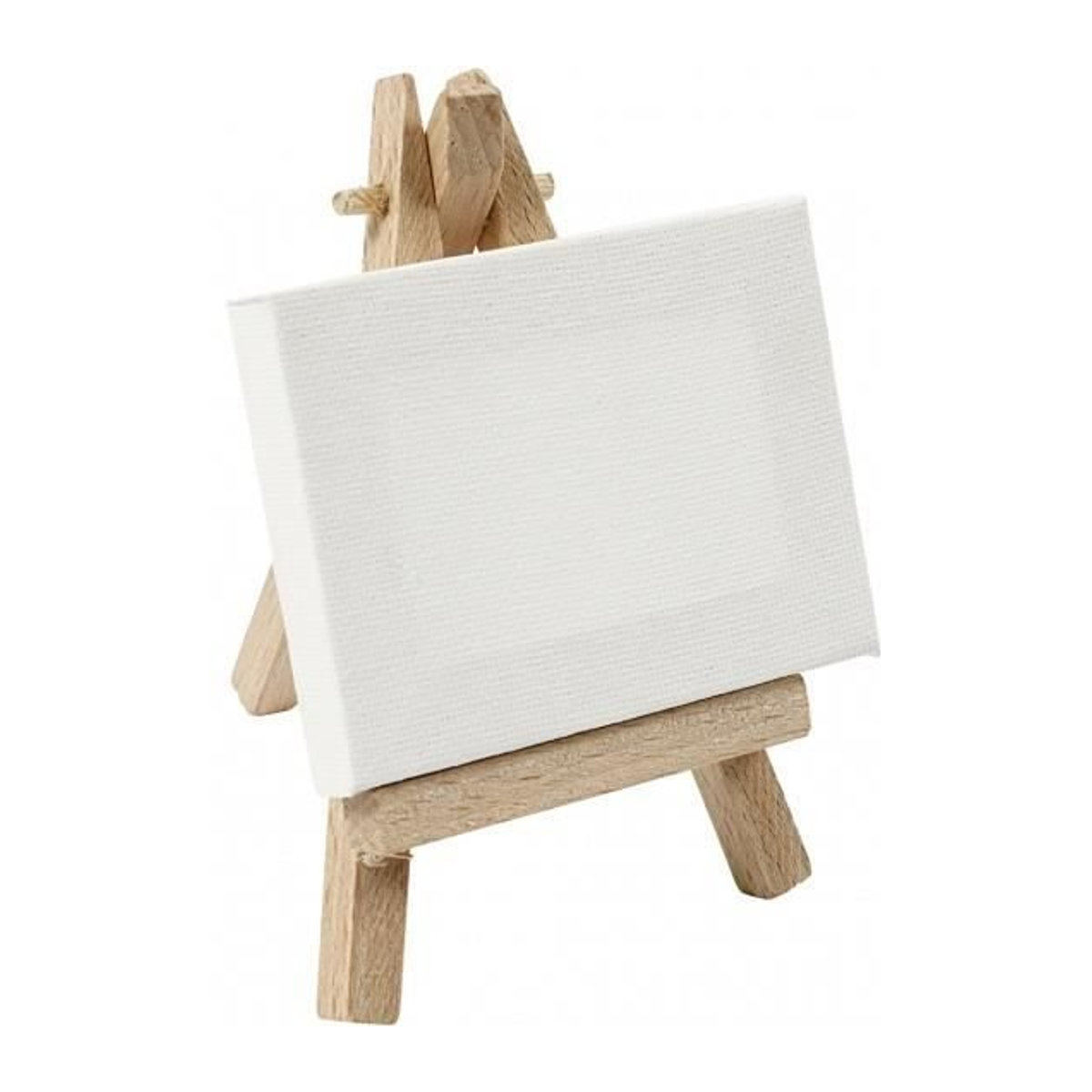 Gespanntes Leinwandbild ArtistLine in Braun mit geometrischem Motiv, Wanddekoration aus Holz, B/T/H: 12 x 8 x 8 cm - Bild 1