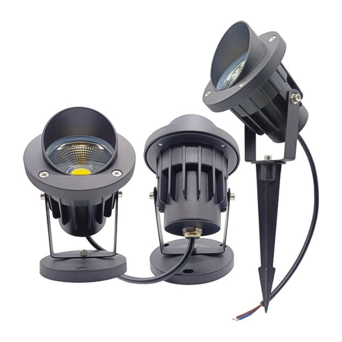 Getefu LED Cob Outdoor Garten Licht Wegeleuchte IP65 wasserdicht in Weiß oder Schwarz mit kaltweißem Licht - Bild 1