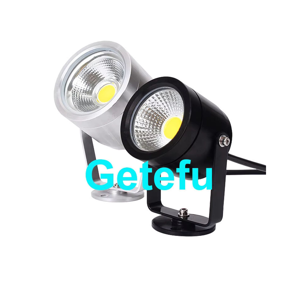 Getefu LED Wegeleuchte COB Außenstrahler für Garten und Landschaft in Schwarz oder Weiß, Neutralweiß, 12W - Bild 2