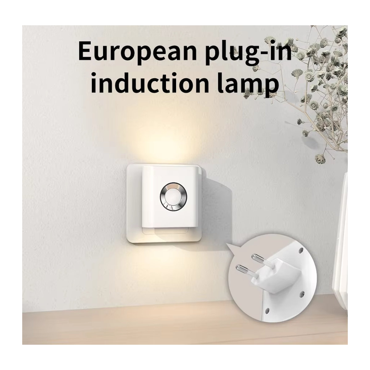 GGBEE LED Nachtlicht mit Bewegungssensor und EU-Stecker, Plug-in Wandlampe in Warm Weiß für WC, Treppen, Schlafzimmer und Korridor - Bild 3