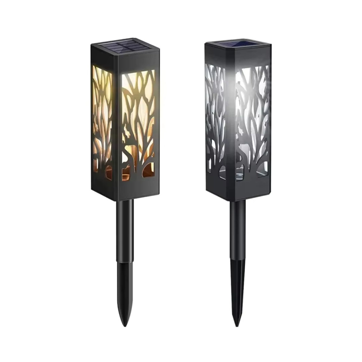 GGBEE Solarleuchte LED Modern Schwarz Wasserdicht für Garten Terrasse und Gehweg - Bild 7