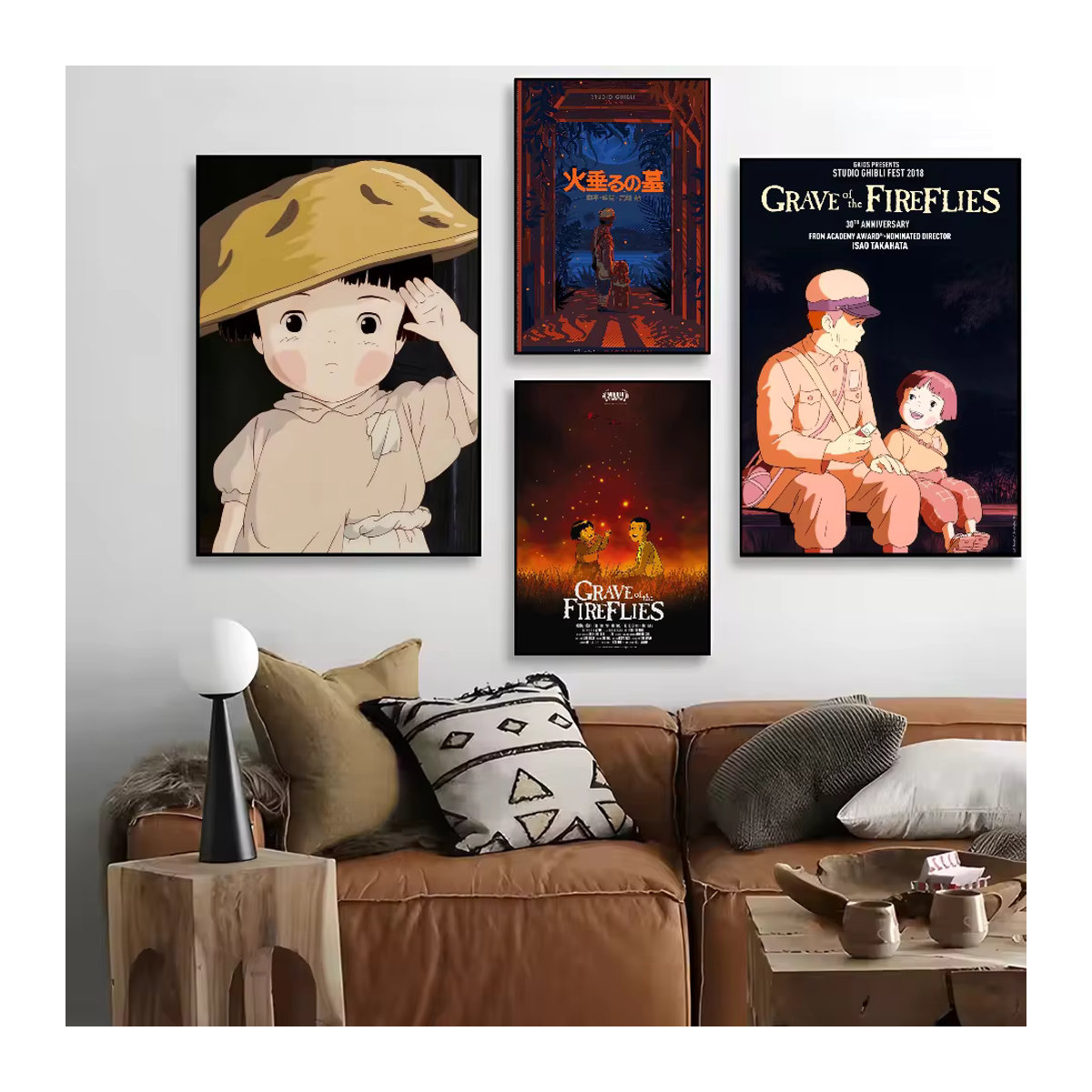Ghibli Poster Grave of The Fireflies Miyazaki Wanddekoration für dein Zuhause - Bild 2
