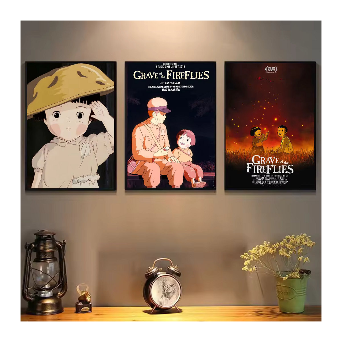 Ghibli Poster Grave of The Fireflies Miyazaki Wanddekoration für dein Zuhause - Bild 4
