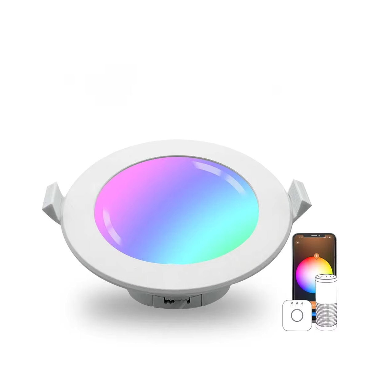 GIDERWEL Zigbee 3.0 Smart LED Downlight RGBCCT Einbaustrahler in Bunt, kompatibel mit Tuya Hub, Smartthings und Alexa Voice Control - Bild 3