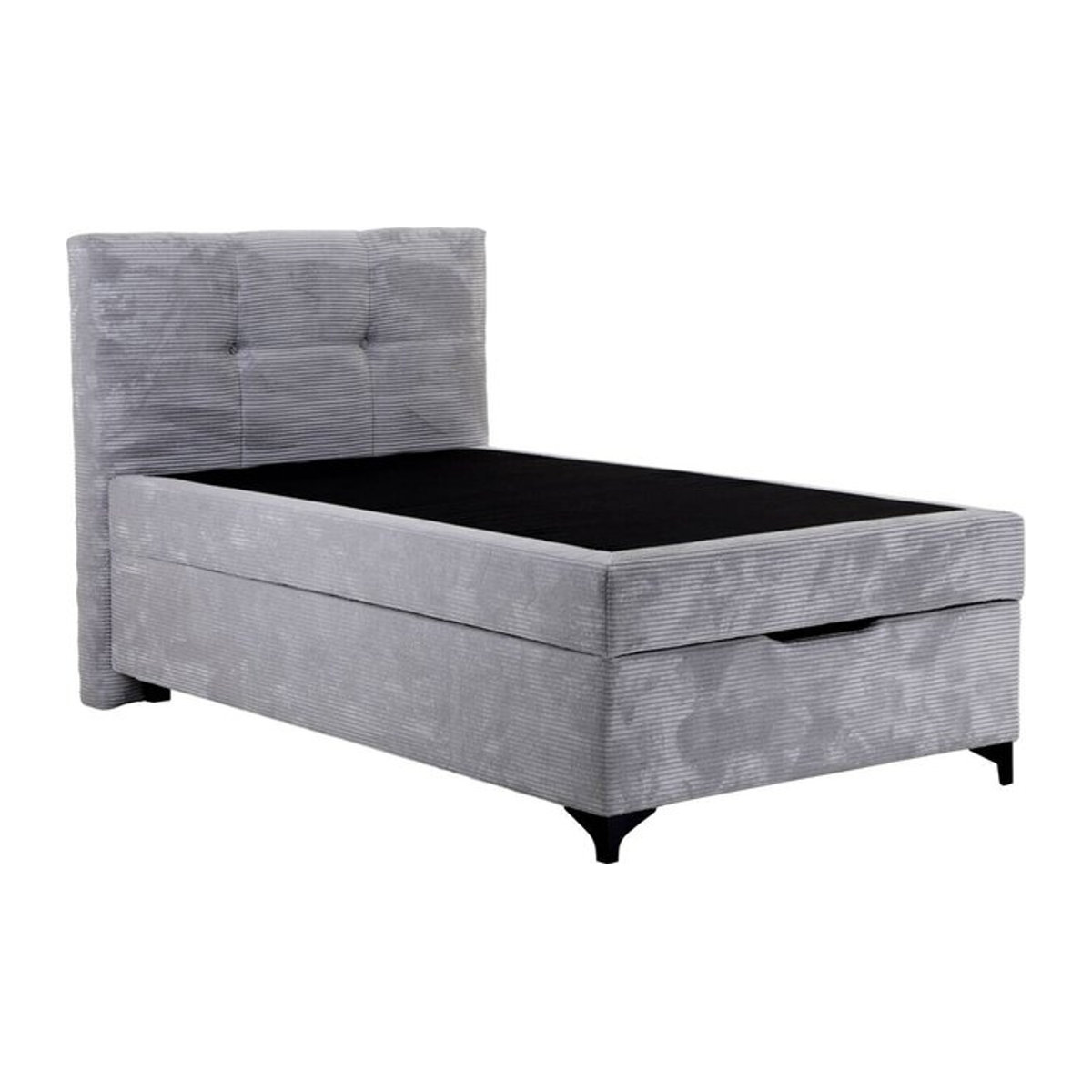 Gifa Boxbett in Grau mit gepolstertem Rahmen, Liegefläche B: 120 cm, L: 200 cm - Bild 1