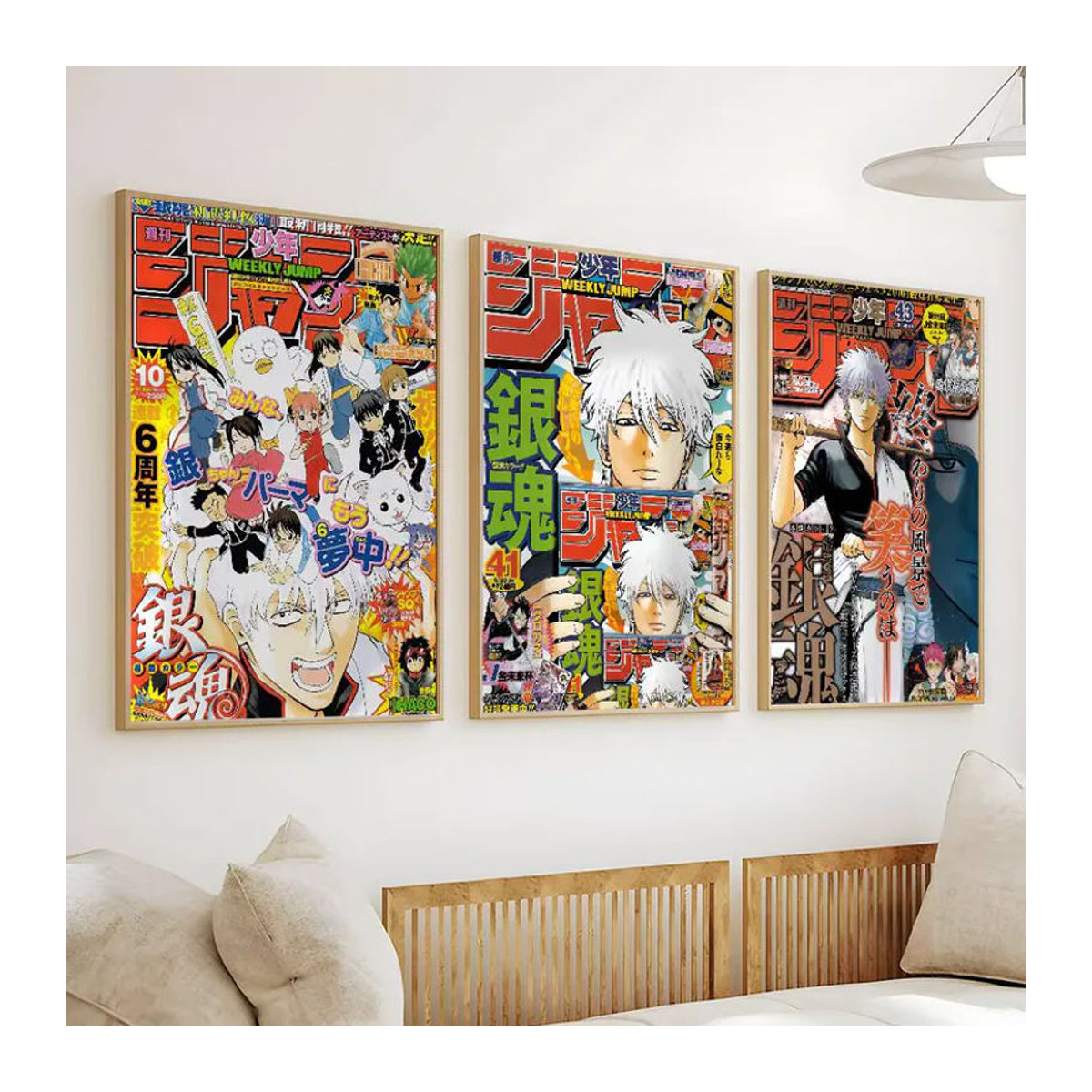 Gintama Anime Wandbild aus Papier, selbstklebender wasserfester Wandaufkleber in Mehrfarbig, rechteckiges Poster für deine Dekoration - Bild 4