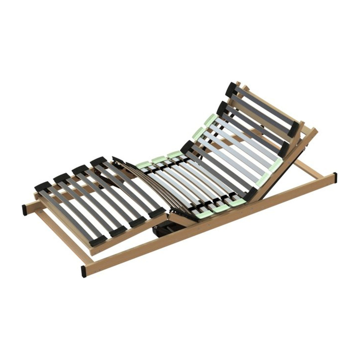 Global Mot Hn8 Motorrahmen der Komfortklasse mit starrem Lattenrost aus Holz, B/T: 80 x 200 cm - Bild 1