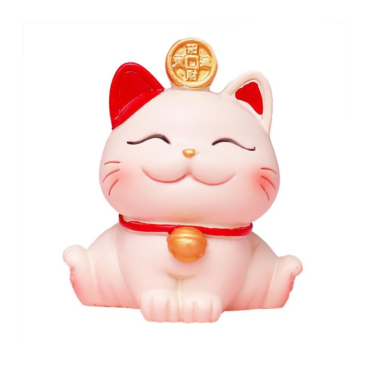 Glückskatze Ornament aus Kunstharz von CosyHome zur Dekoration für dein Zuhause und Wohnzimmer - Bild 1