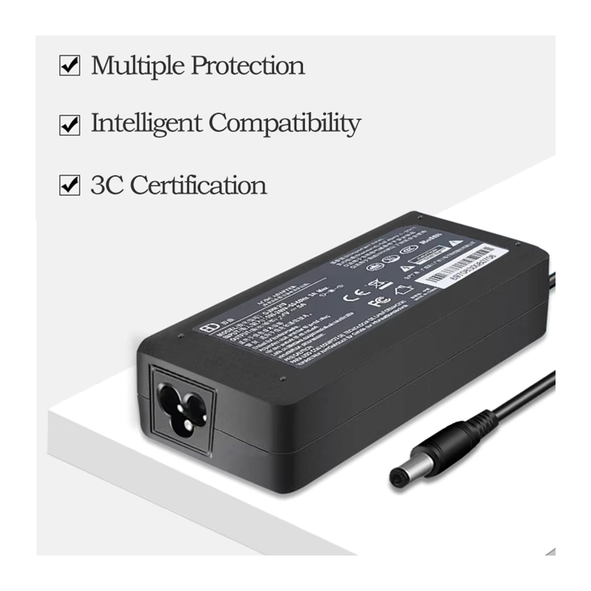 GLZLDY Universelles DC-Netzteil Schwarz für Controller-Board und LCD-Display-Monitor mit 5,5 x 2,5 mm Anschluss - Bild 2
