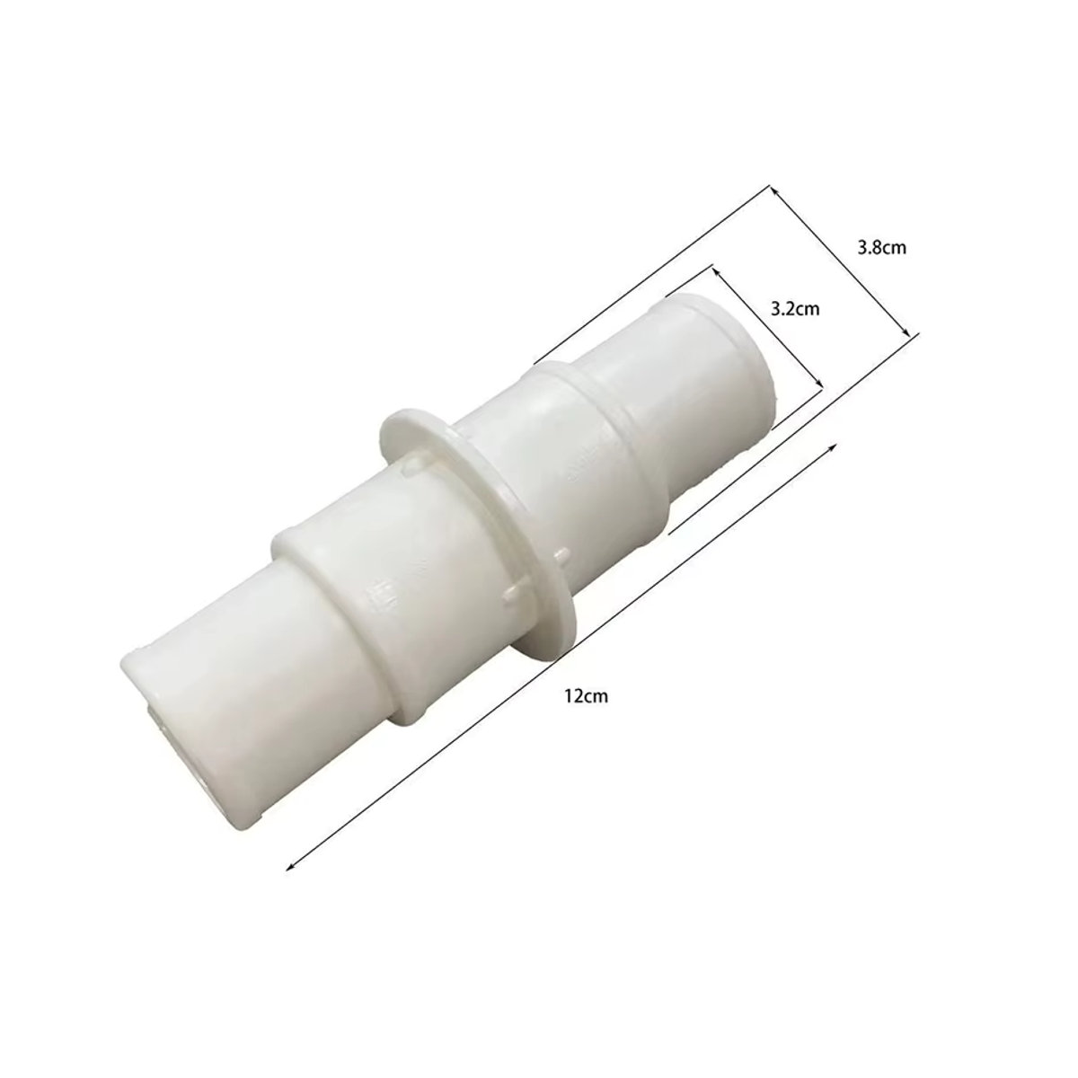 Gmarty Schlauch-Anschlusskupplung Adapter aus Kunststoff für Pool-Staubsauger und Filterpumpen 1-1/4 bis 1-1/2 Zoll - Bild 4