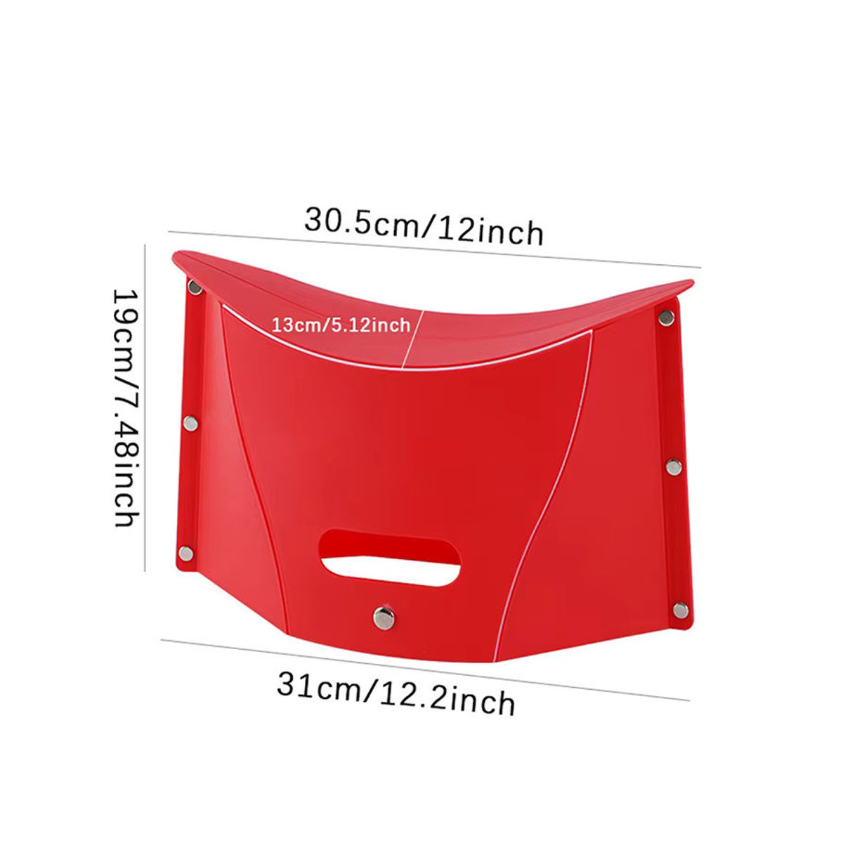 Gmarty Tragbarer Klapphocker aus Kunststoff für Camping und Outdoor - Bild 3