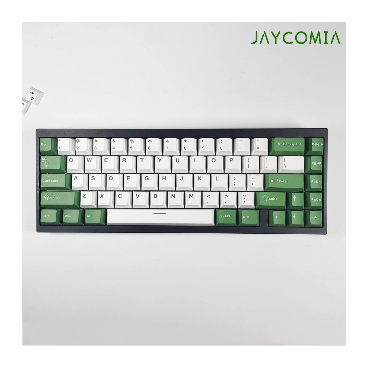GMK Cheese Green PBT-Tastenkappen im Kirschprofil, 126 Tasten, mehrfarbig, für mechanische Gaming-Tastaturen wie GMK75 und Wooting, ISO-Layout - Bild 4