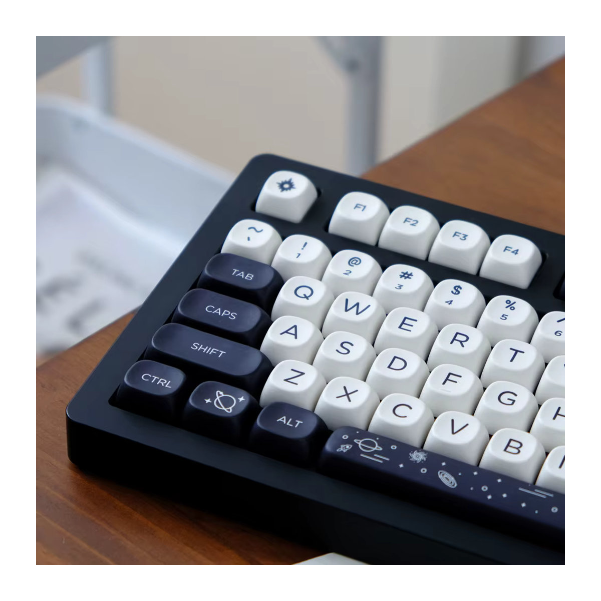 GMK Galaxy Tastenkappen Set mit 126 Tasten im XOA MOA Profil aus PBT in Dye Sublimation für mechanische MX-Tastaturen, mehrfarbig - Bild 3
