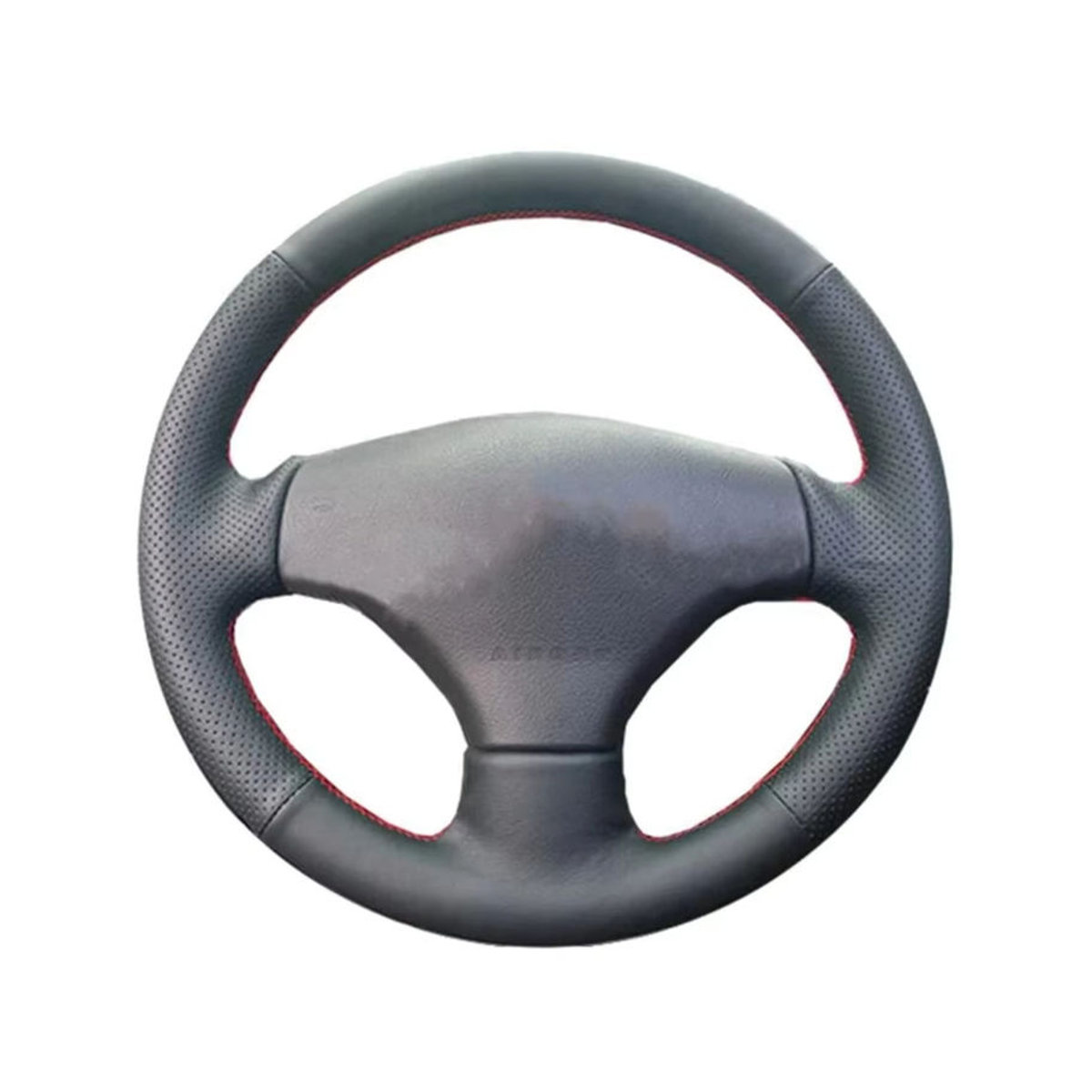 GNUPME Handgenähte Lenkradbezüge aus Kunstleder in Schwarz für Peugeot 206 und 206 SW - Bild 5