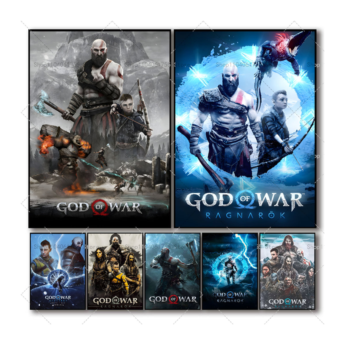 God of War Ragnarok Poster Selbstklebender Wandaufkleber aus wasserfestem Papier für dein Zuhause oder die Bar - Bild 1