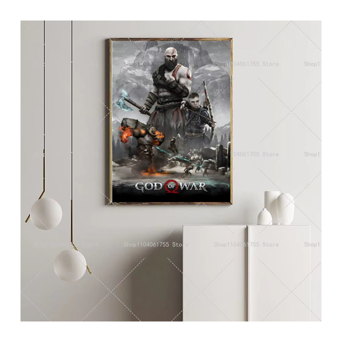 God of War Ragnarok Poster Selbstklebender Wandaufkleber aus wasserfestem Papier für dein Zuhause oder die Bar - Bild 4