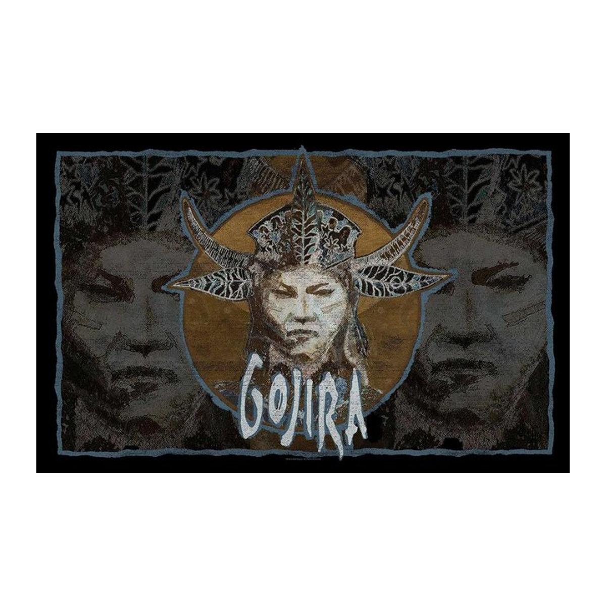 Gojira Fortitude Textilplakat aus Polyester, schwarz/braun, Breite: 70,0 cm, Höhe: 106,0 cm - Bild 1