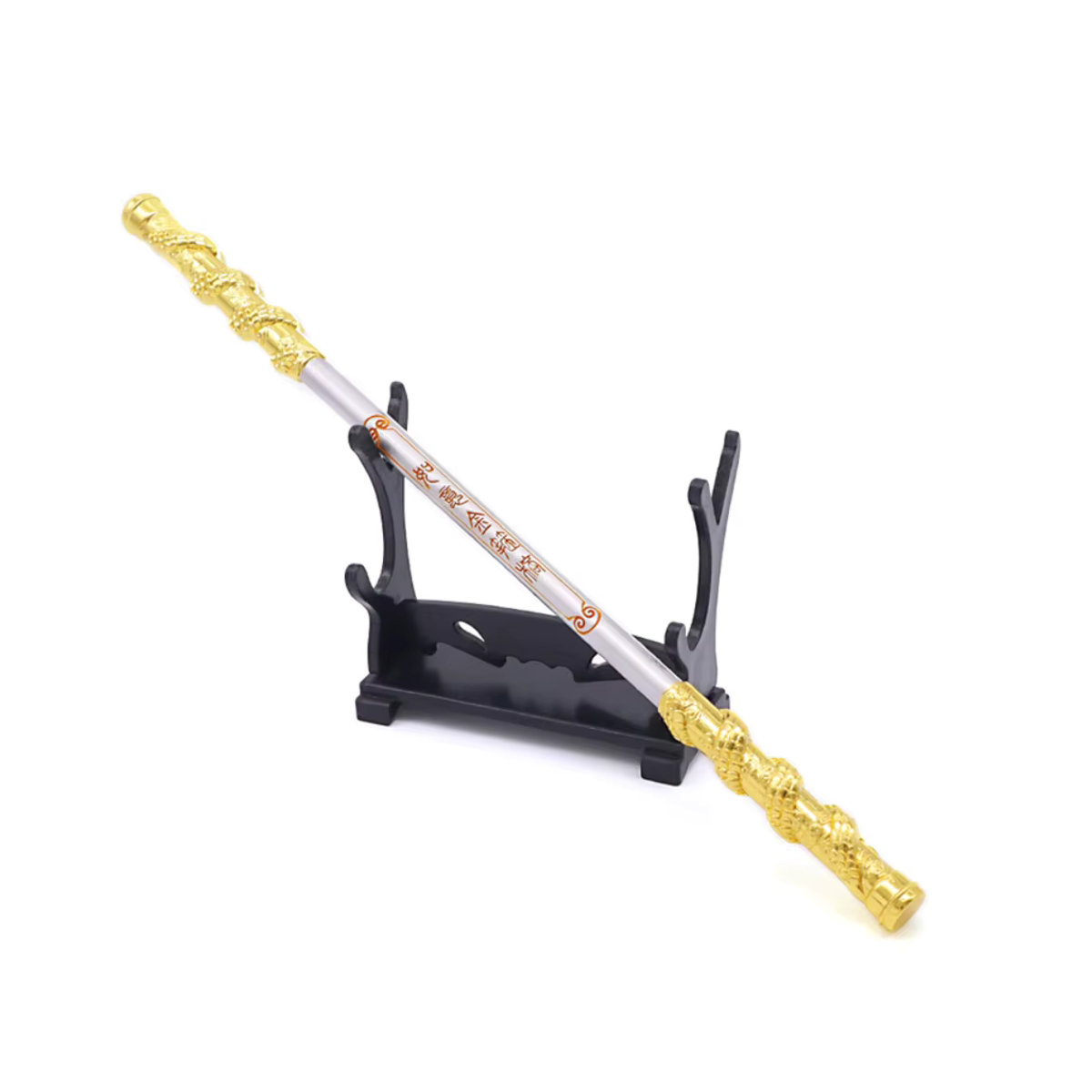 Goldene Sonne Wukong Figur aus Metalllegierung, Dekorative Affen-Modellfigur, Höhe: 22 cm - Bild 3