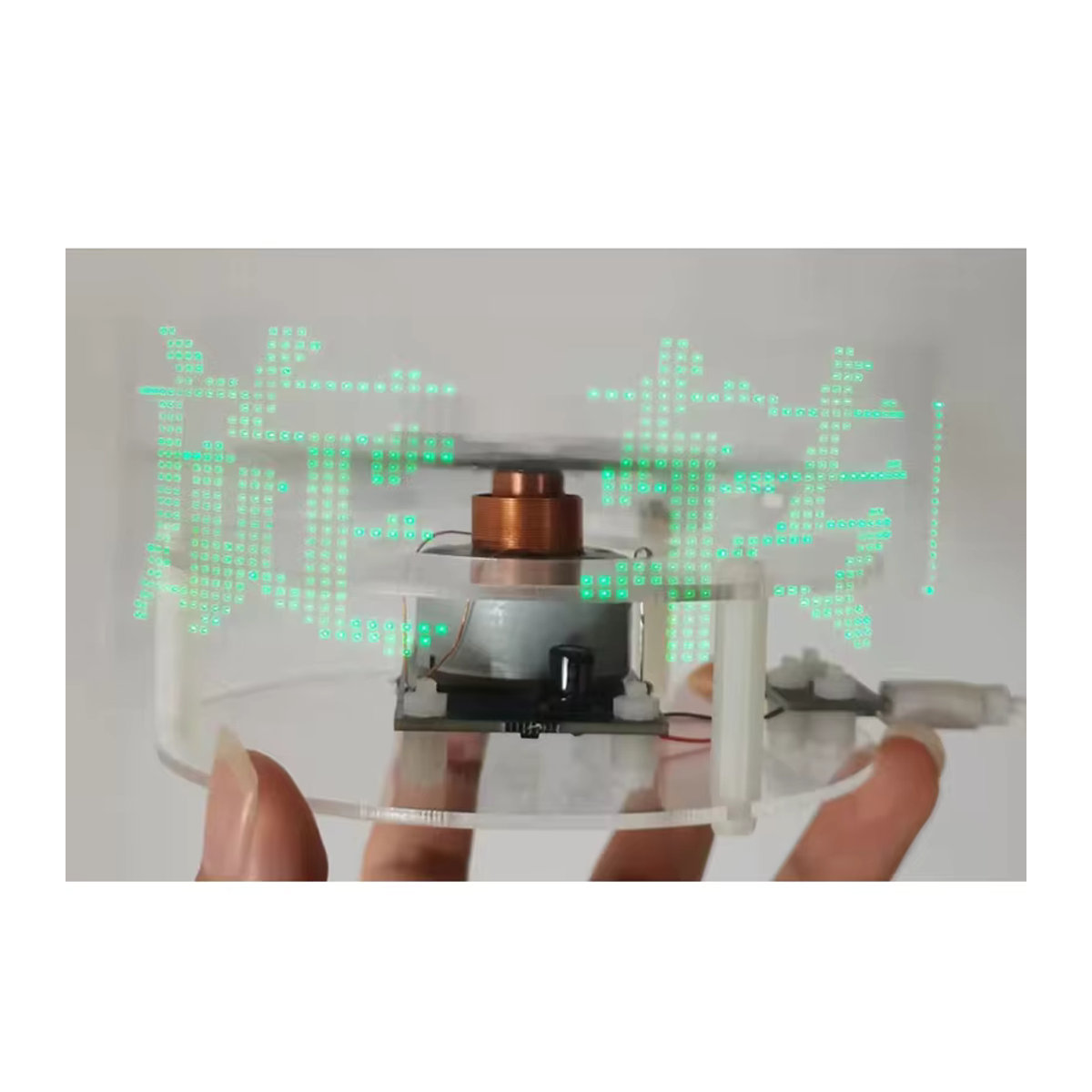 Goni LED Display Rotation DIY Set mit benutzerdefinierter Wortanzeige in Blau - Bild 3