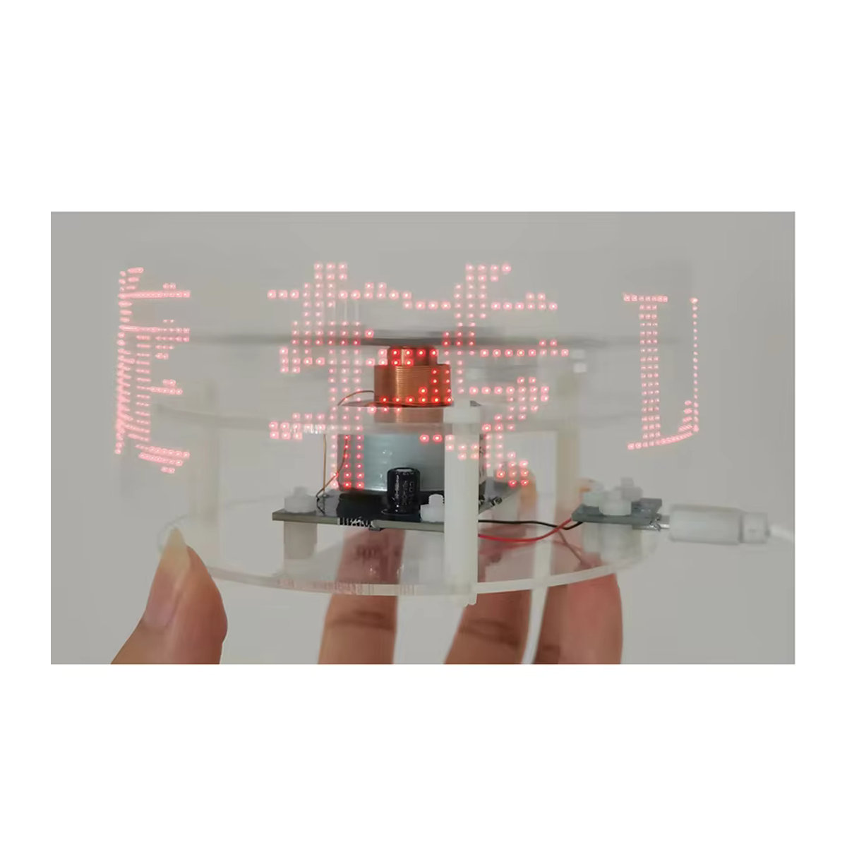Goni LED Display Rotation DIY Set mit benutzerdefinierter Wortanzeige in Blau - Bild 5