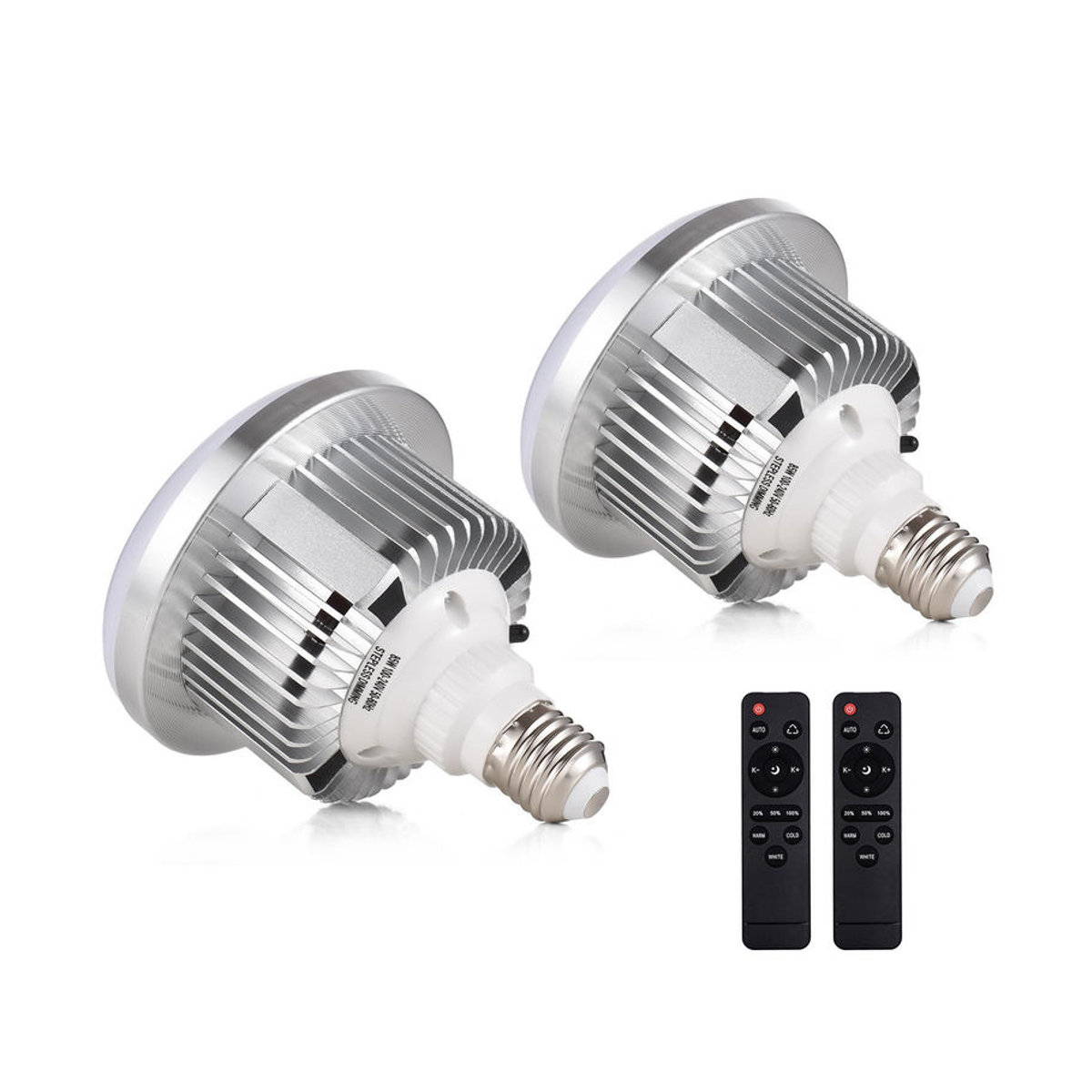 GoolRC 2er Set LED Fotografie Lampen 85W E27 mit einstellbarer Helligkeit und Farbtemperatur 3200K-5500K in Weiß - Bild 3