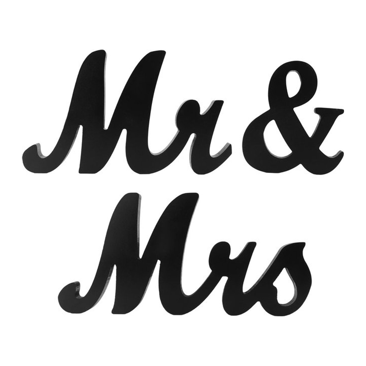 GoolRC Buchstabendekoration Mr and Mrs Schild aus Holz und Faserplatte in rustikalem Design - Bild 1